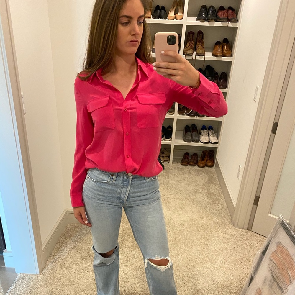 Pink blouse